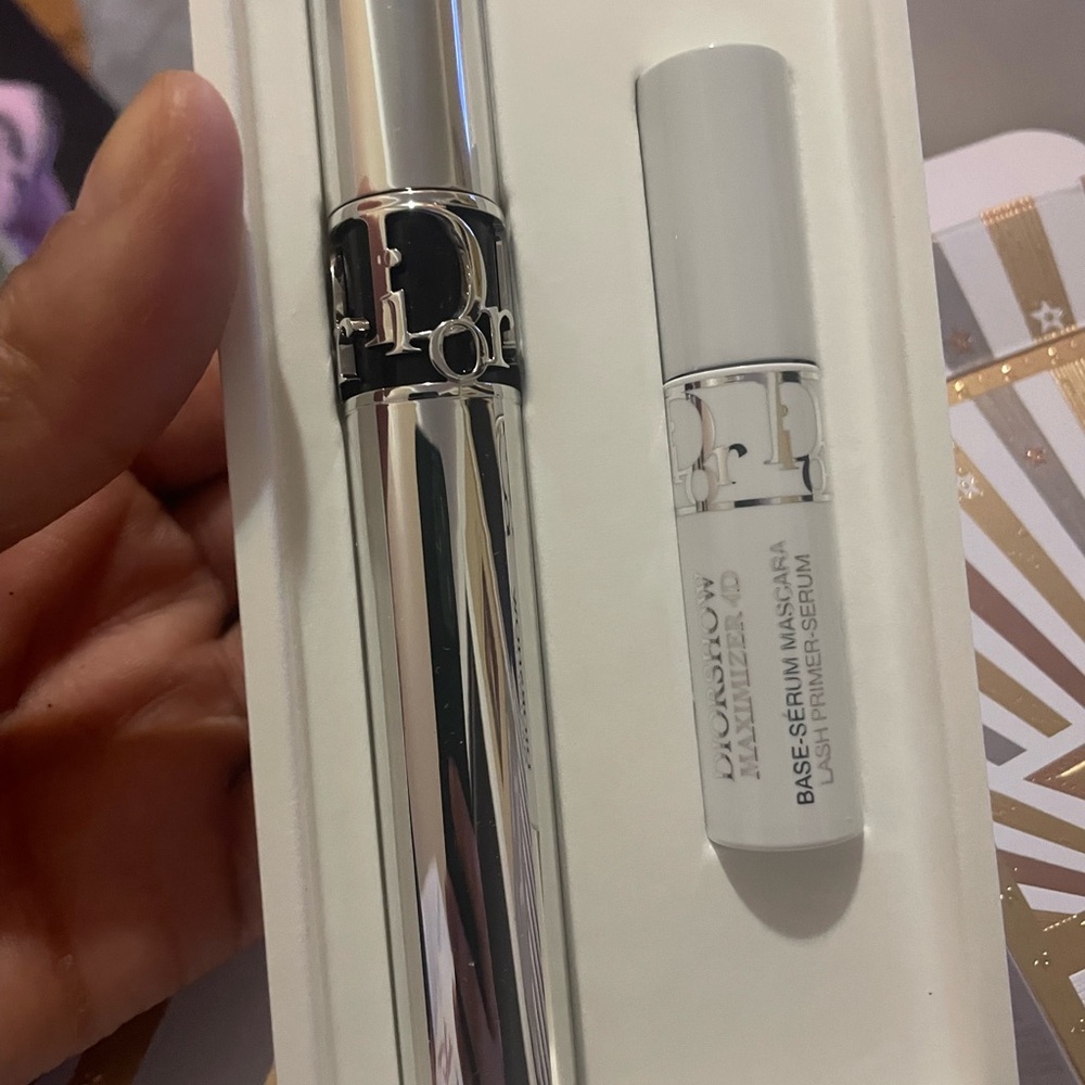 Dior Iconic Overcurl and Maximizer Lash Duo in Shimmering Silver